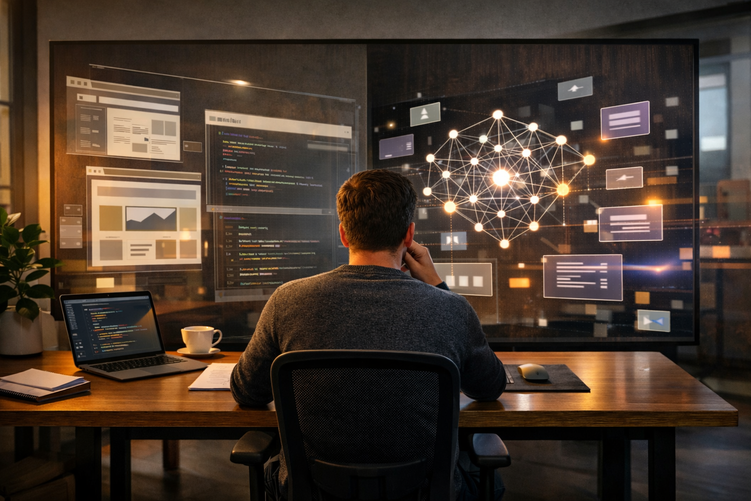 AI vs traditional web development.